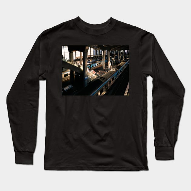 Southern Cross Station Long Sleeve T-Shirt by LukeDavidPhoto